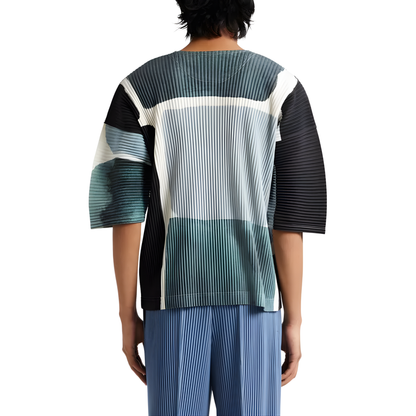 Playera Issey Miyake Pleated Abstract Block