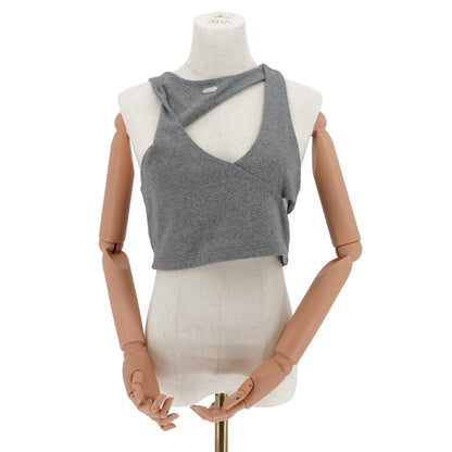 Blusa Heliot Emil Tank Top Asymmetric Cut-Out Grey