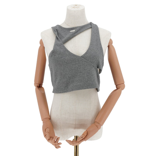 Blusa Heliot Emil Tank Top Asymmetric Cut-Out Grey