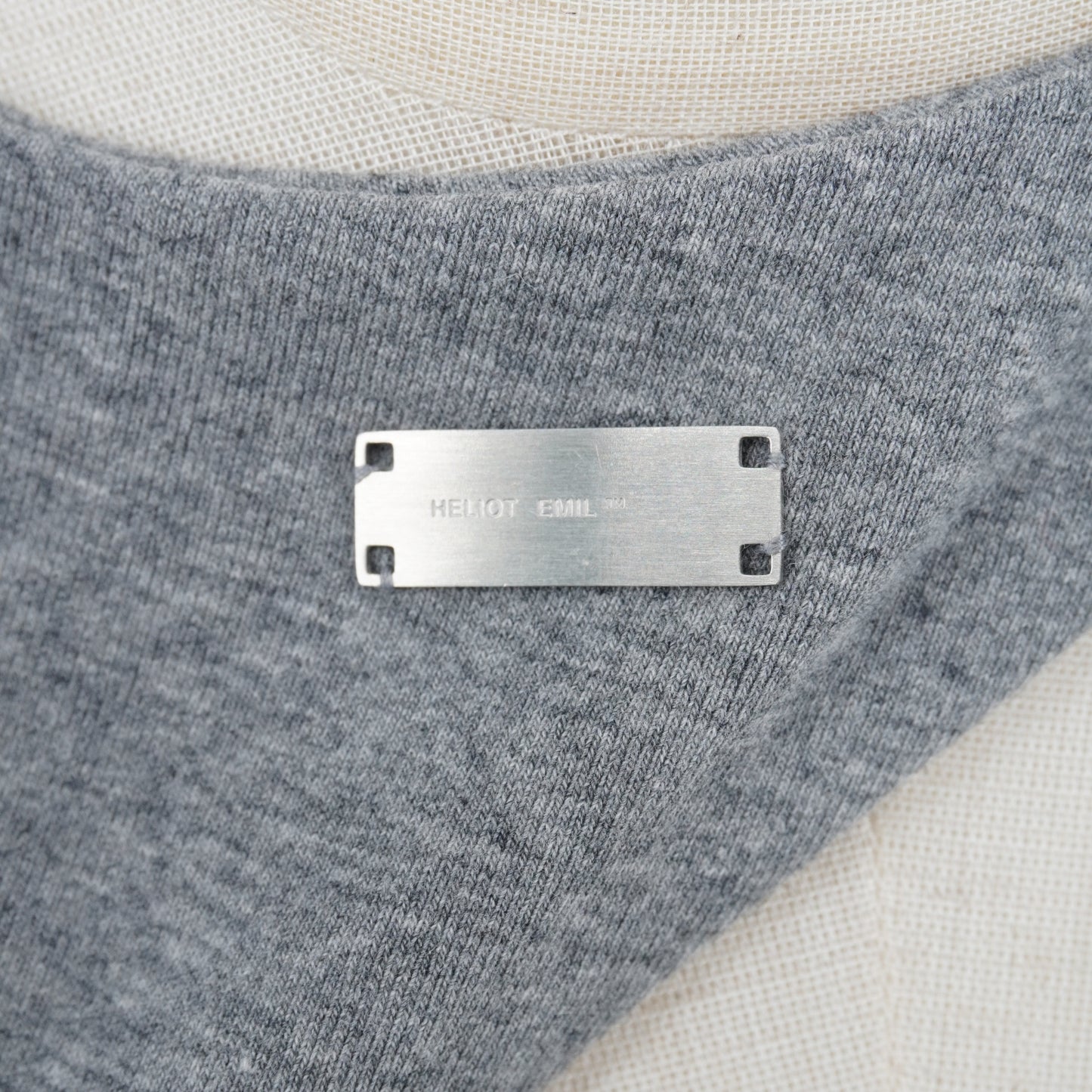 Blusa Heliot Emil Tank Top Asymmetric Cut-Out Grey