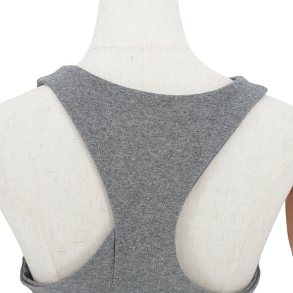 Blusa Heliot Emil Tank Top Asymmetric Cut-Out Grey