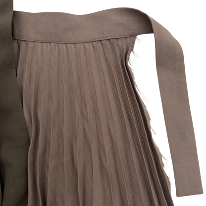 Falda Mihara Yasuhiro MMY Pleated Gris