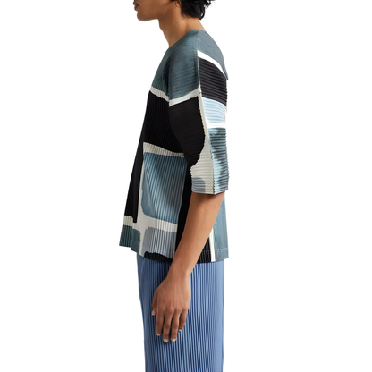 Playera Issey Miyake Pleated Abstract Block