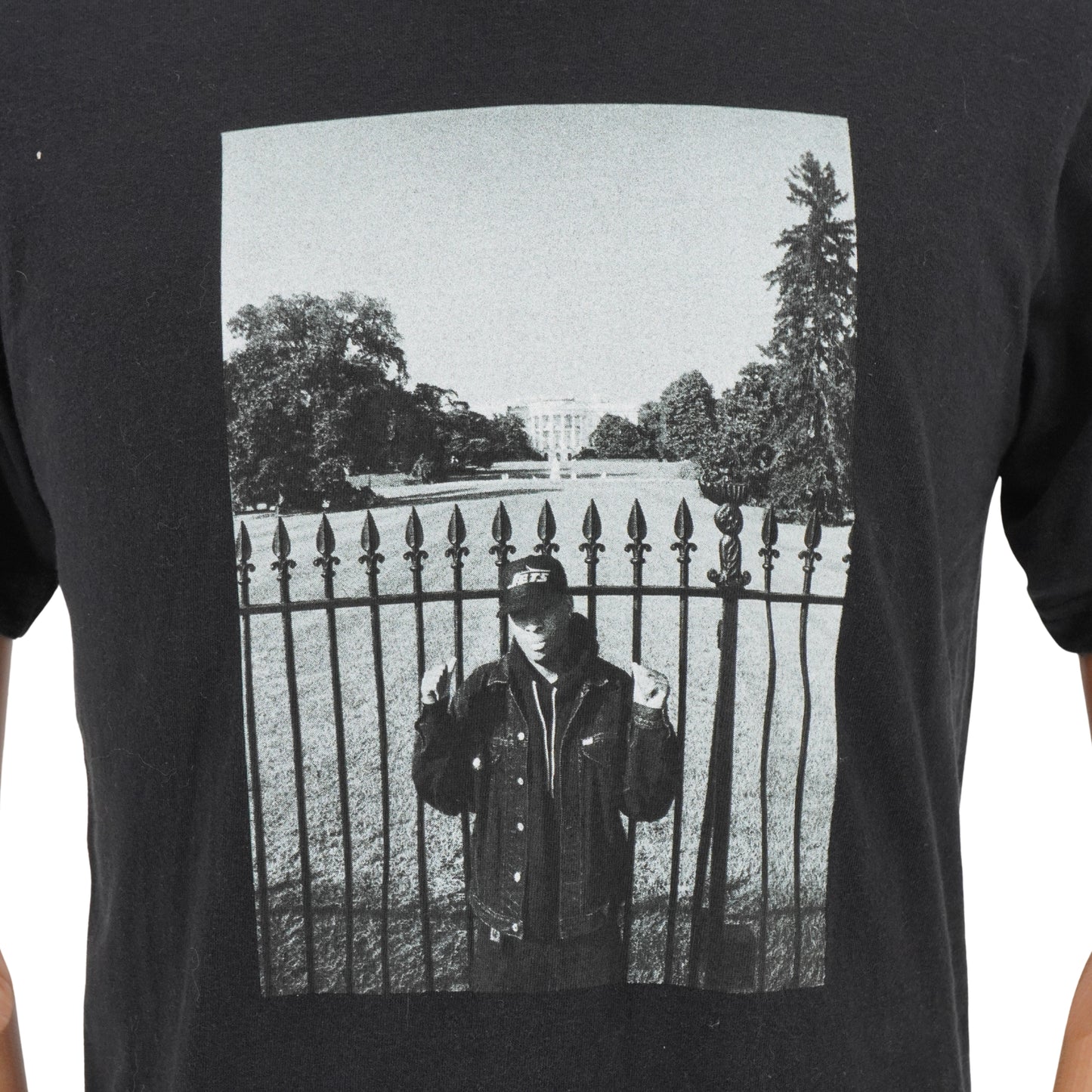 Playera Supreme White House Negro X S