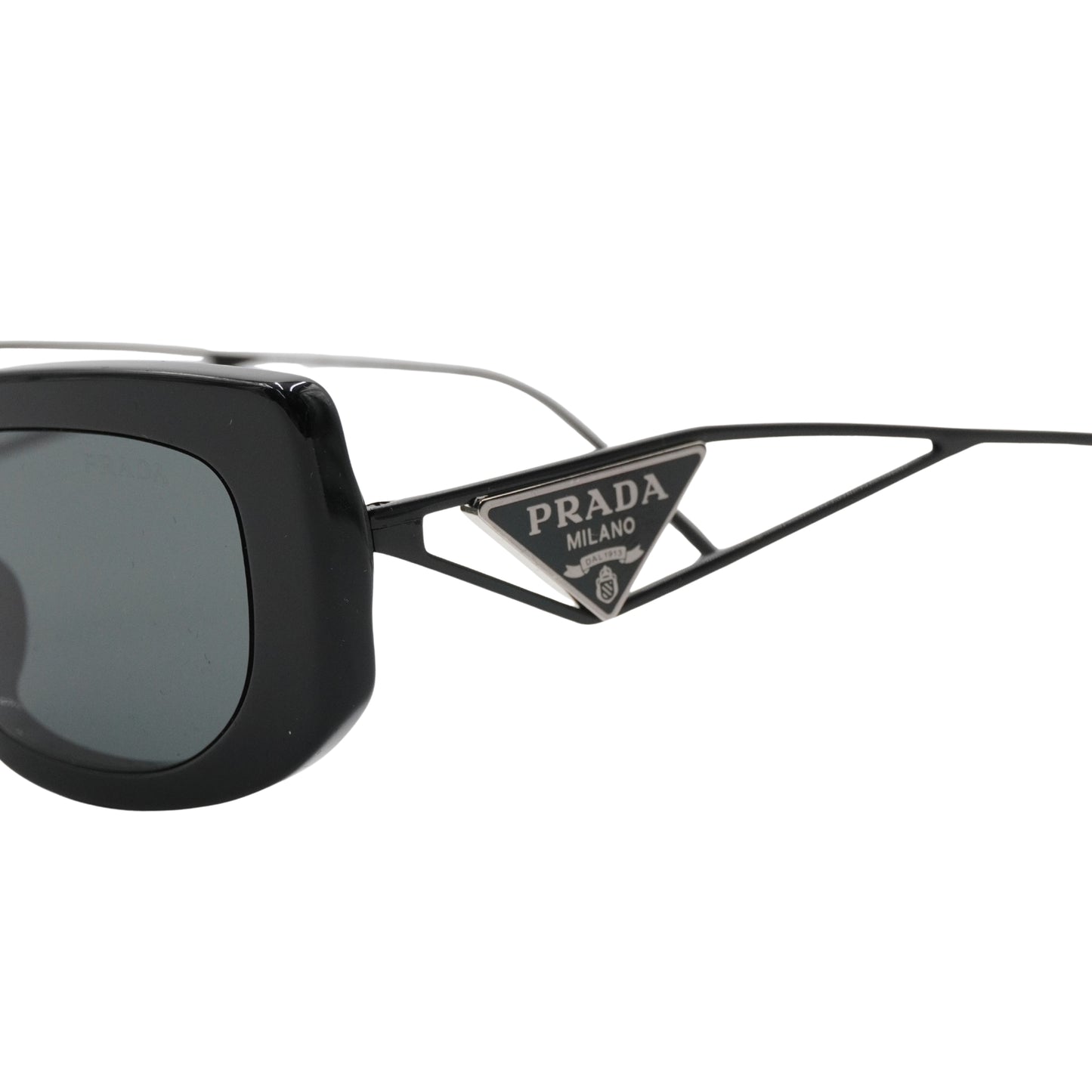 Lentes Prada Logo Triangular Negro