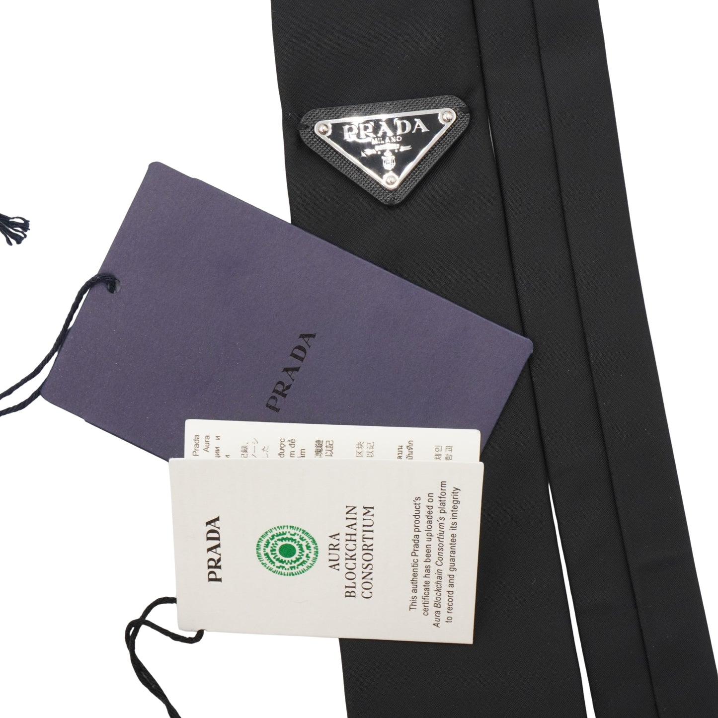 Corbata Prada Re-nylon Negra