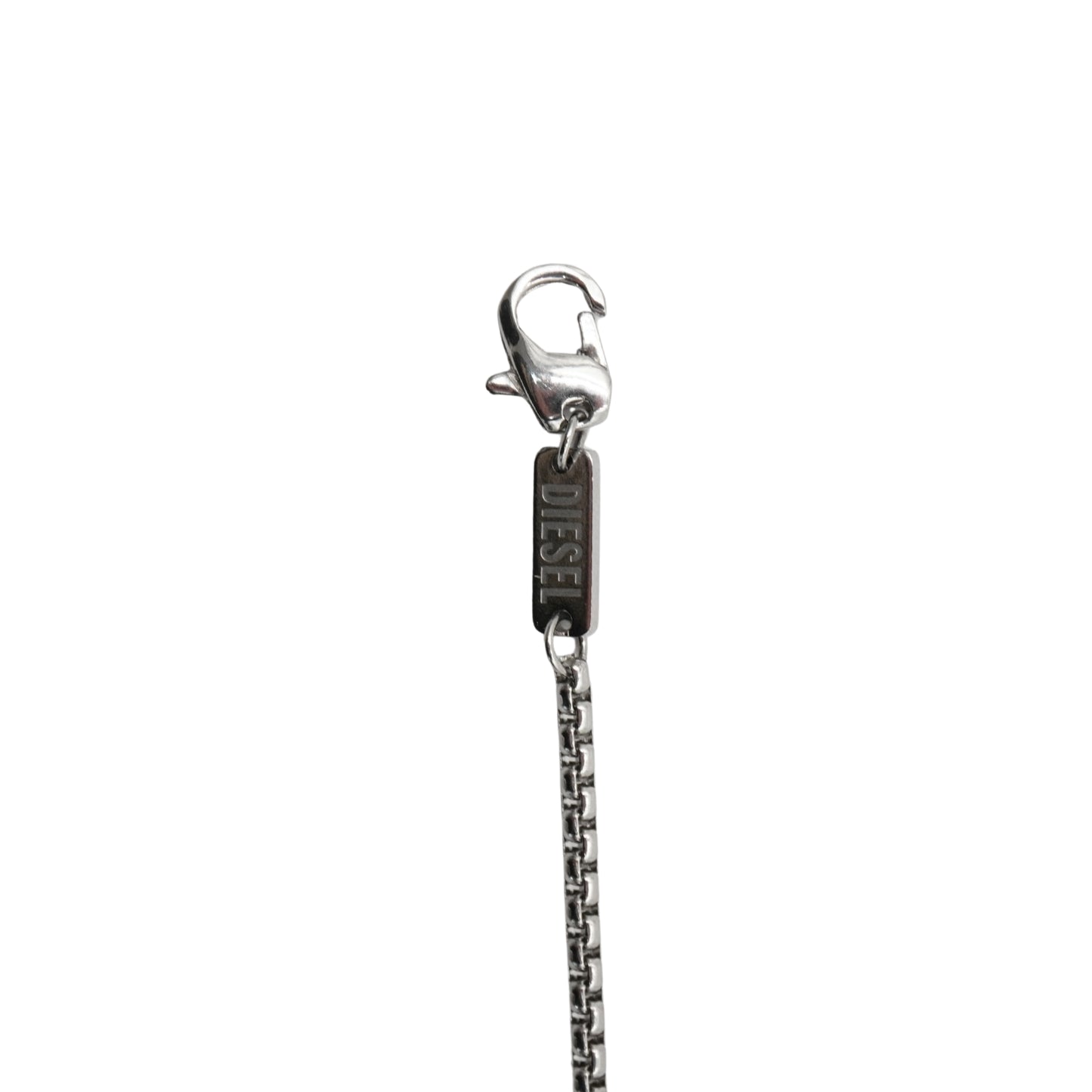 Collar Diesel Sculptural Metal Link Silver