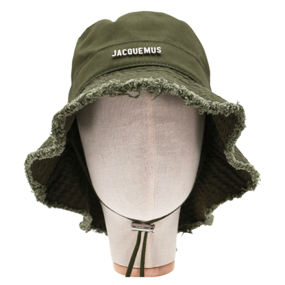 Bucket Hat Jacquemus Le bob Artichaut Verde Distressed
