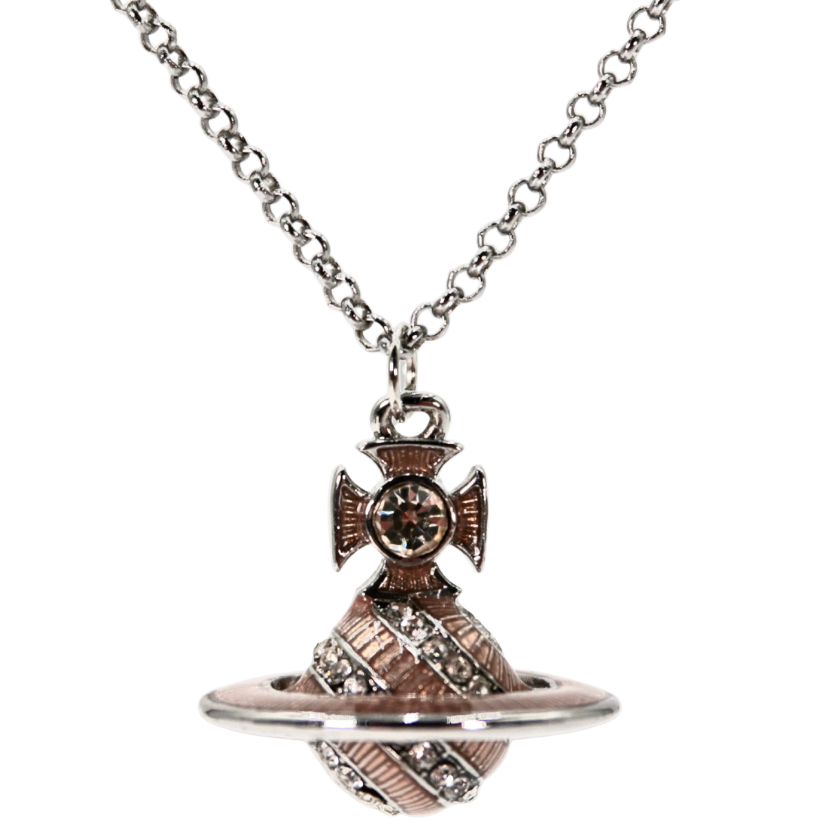 Collar Vivienne Westwood Saturn Plateado
