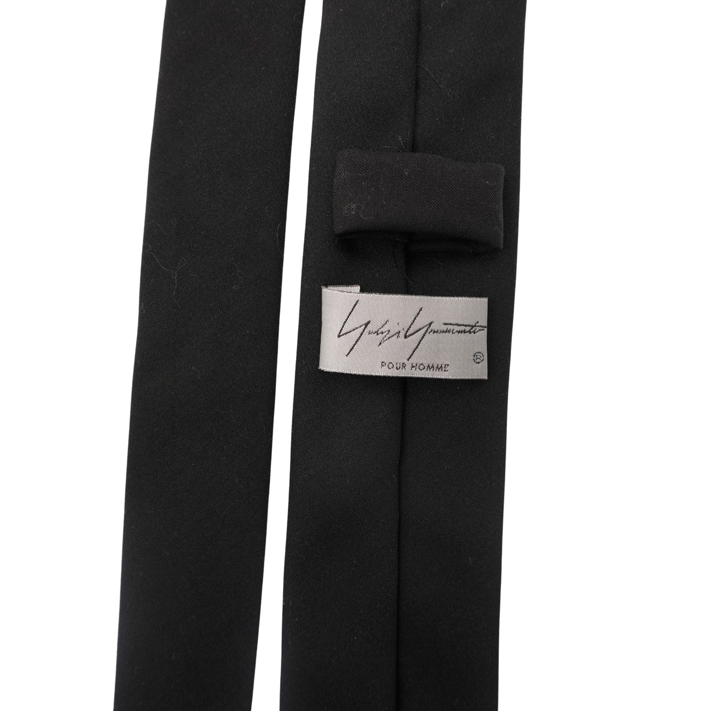 Yohji Yamamoto Corbata Embroidered Dog Kanji Black