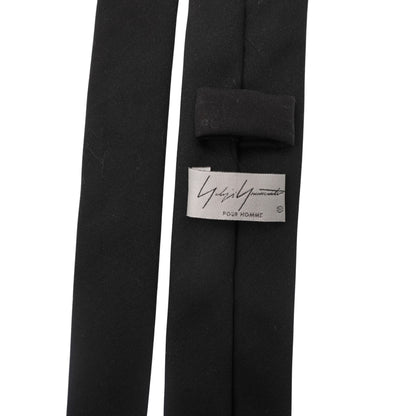 Yohji Yamamoto Corbata Embroidered Dog Kanji Black