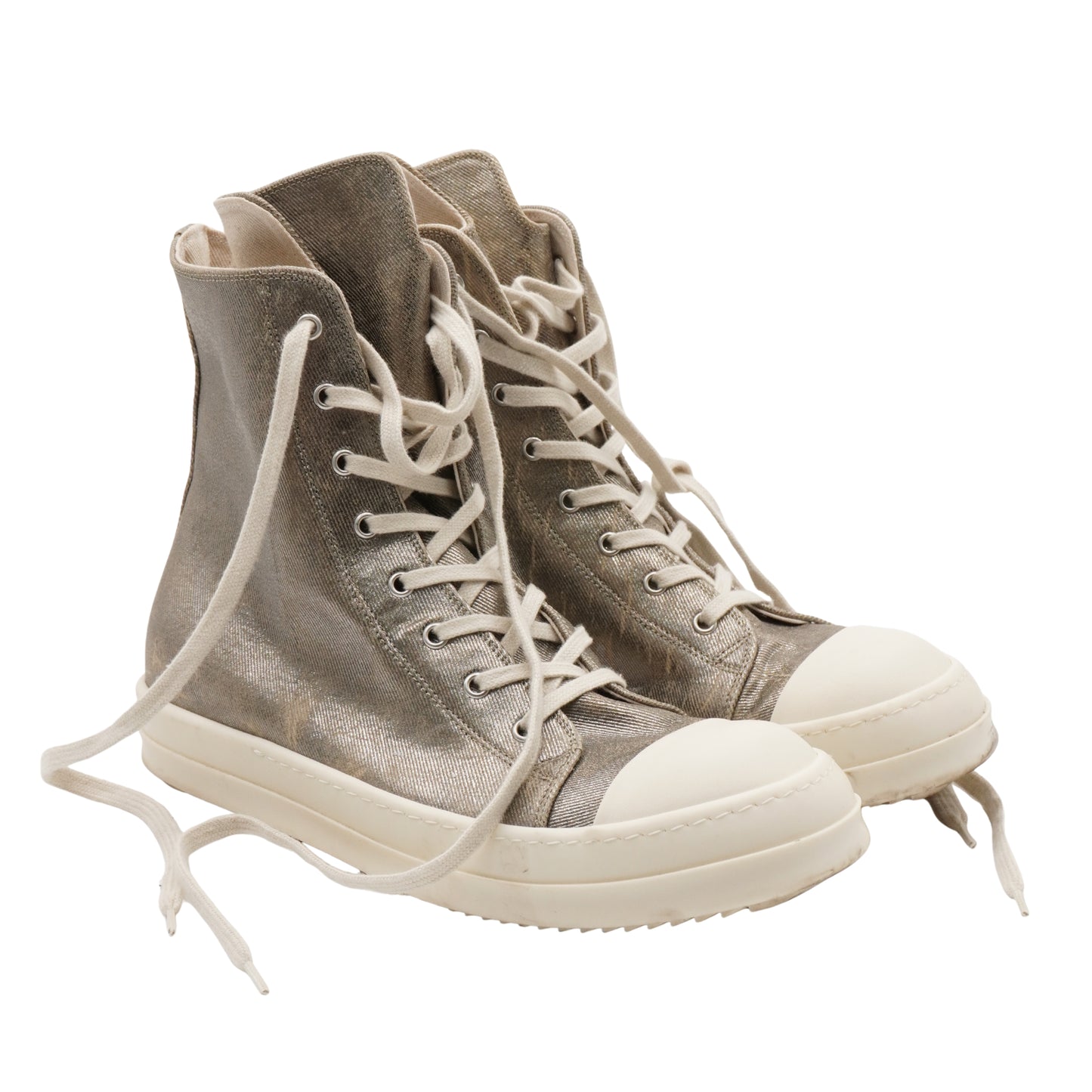 Botas Rick Owens Ramones Silver