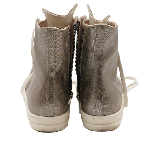 Botas Rick Owens Ramones Silver