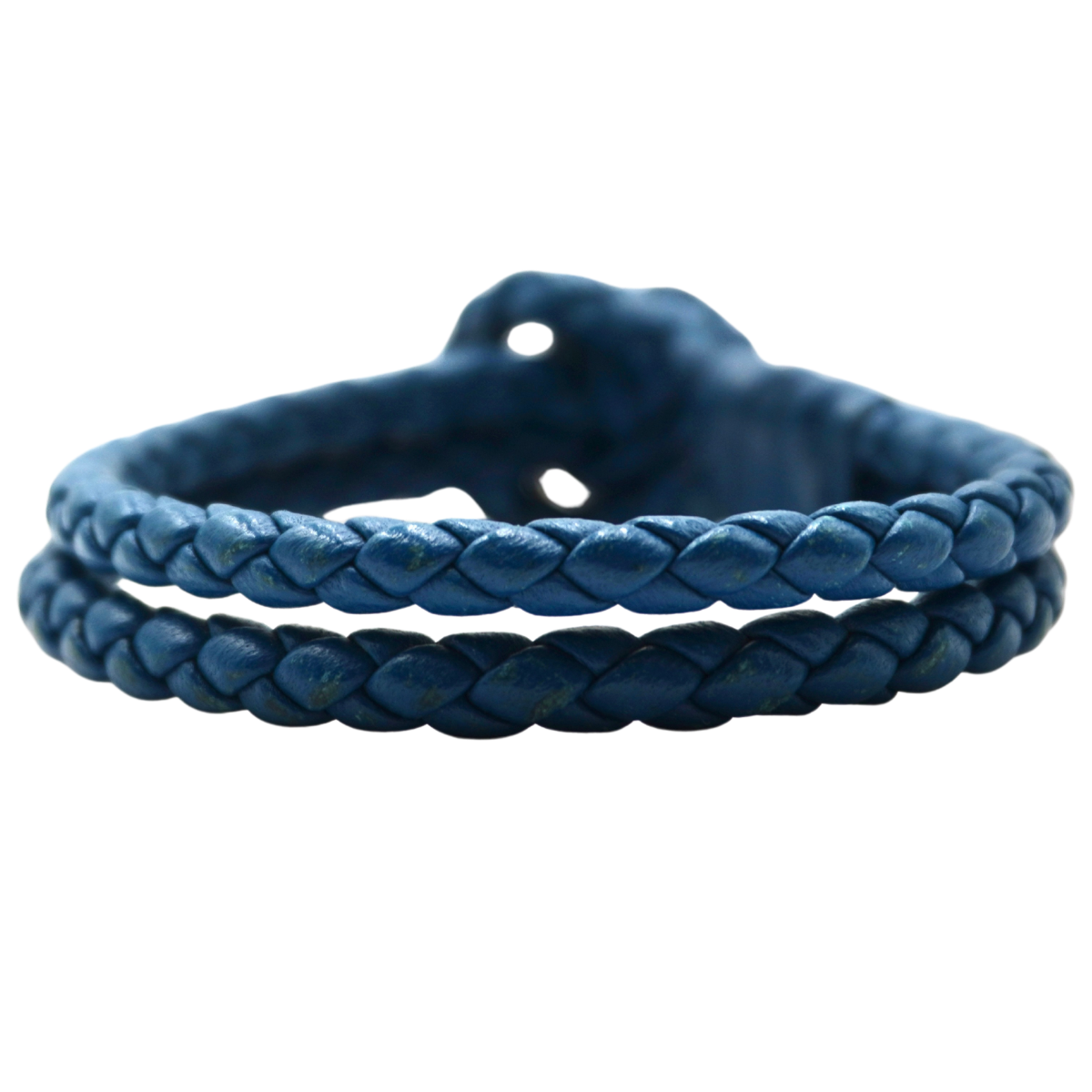 Pulsera Bottega Veneta Intrecciato Azul