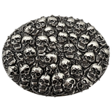 Le Losange Skull Silver Belt Buckle