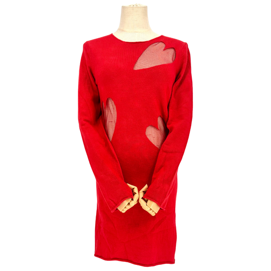 Sueter COMME DES GARCONS Rojo Corazon