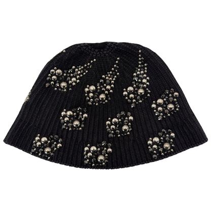 Gorro Atiissu Rhinestone Beanie Negro
