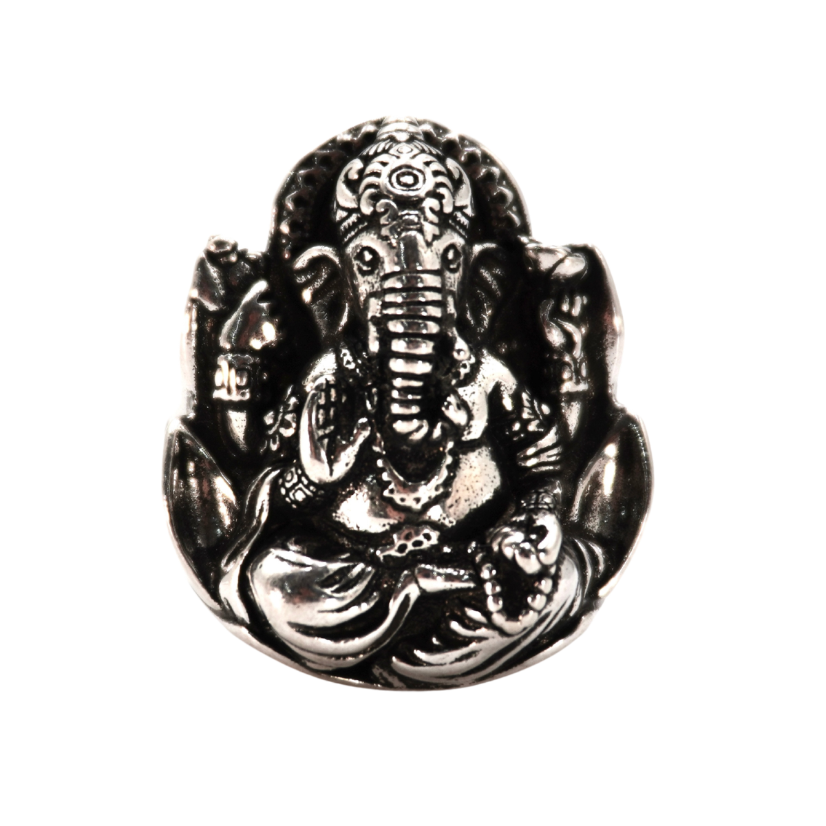 Silver Ganesha Ring
