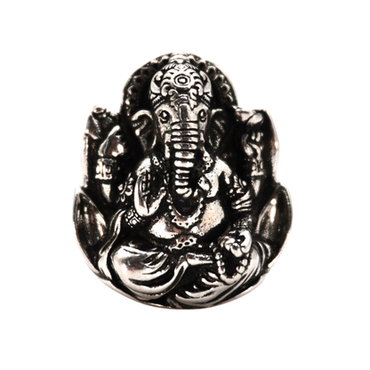 Silver Ganesha Ring
