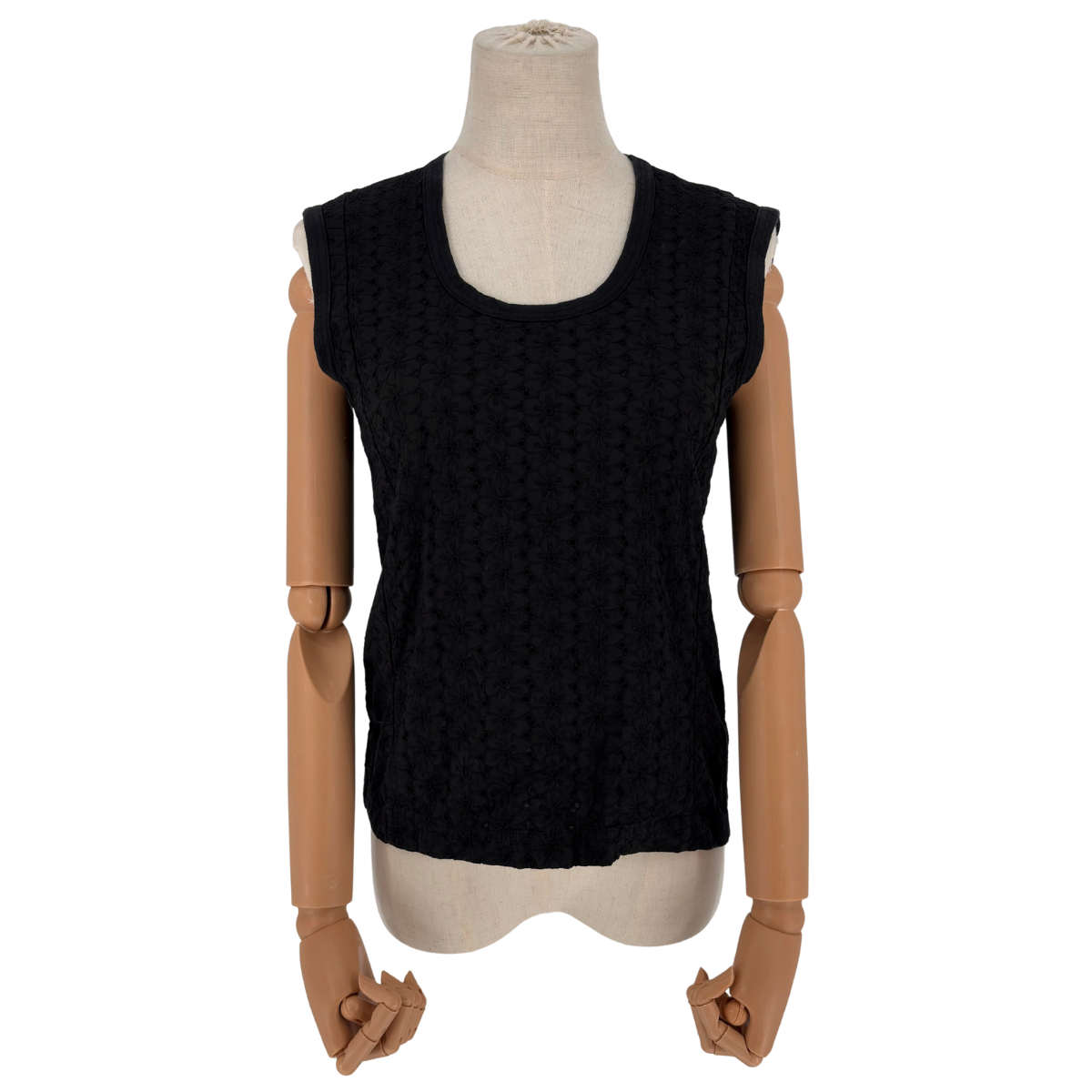 Blusa Junya Watanabe Crochet Negro