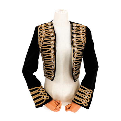 Chamarra Balmain Velvet Military