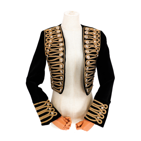 Chamarra Balmain Velvet Military