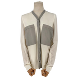Camisa Helmut Lang Sheepskin Trimmed Shirt