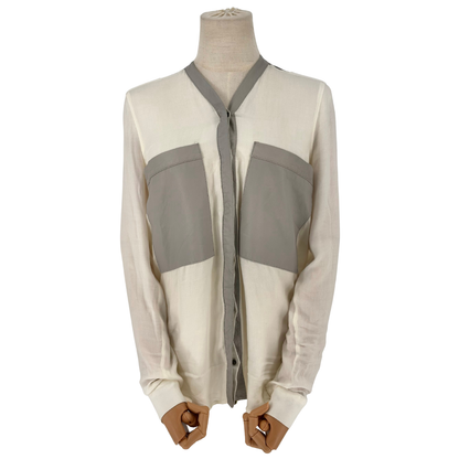 Camisa Helmut Lang Sheepskin Trimmed Shirt