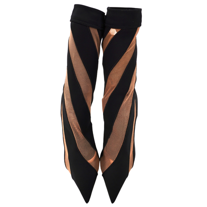 Botines Jimmy Choo x Mugler Negro