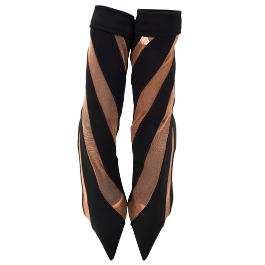 Botines Jimmy Choo x Mugler Negro