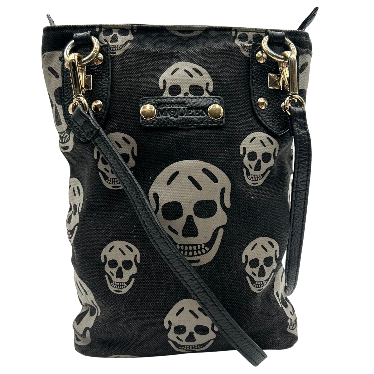 Bolsa Alexander McQueen Skull Negro tela