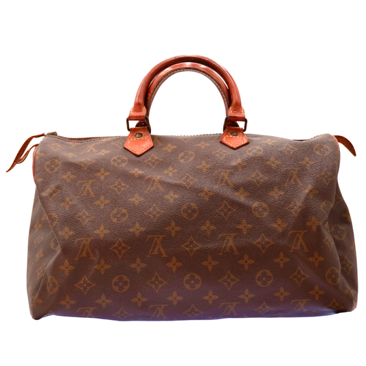 Bolsa Louis Vuitton Speedy Duffle 35 Brown Canvas Monogram