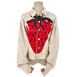 JW Anderson Strawberry Print Cream Jacket