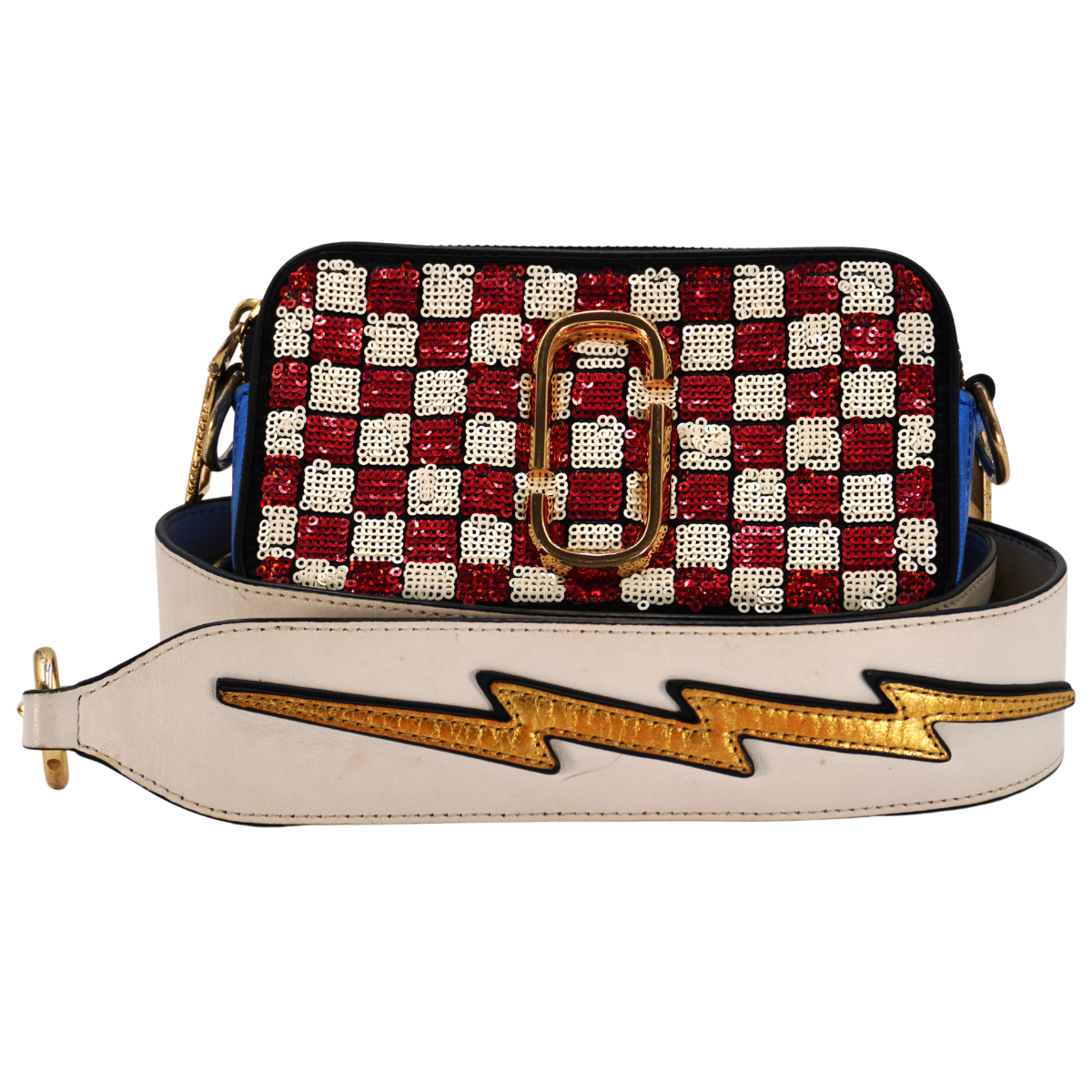 Bolsa Marc Jacobs Snapshot Sequin Check