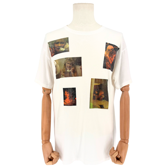 Camiseta Raf Simons Playera AW19/20 Print Blanca