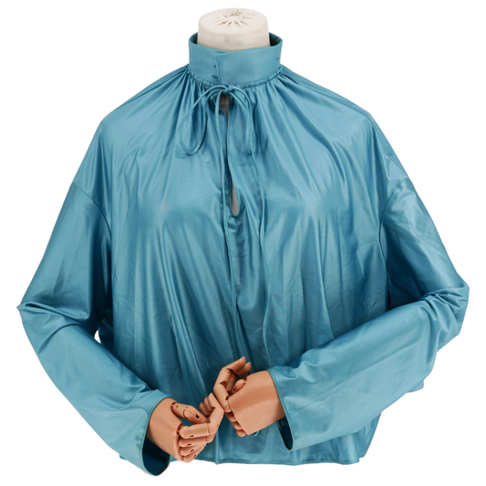 Blusa Balenciaga Satin Azul