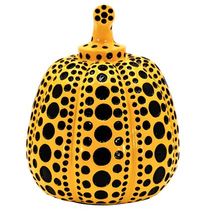 Pumpkin Yellow Dots Sculpture