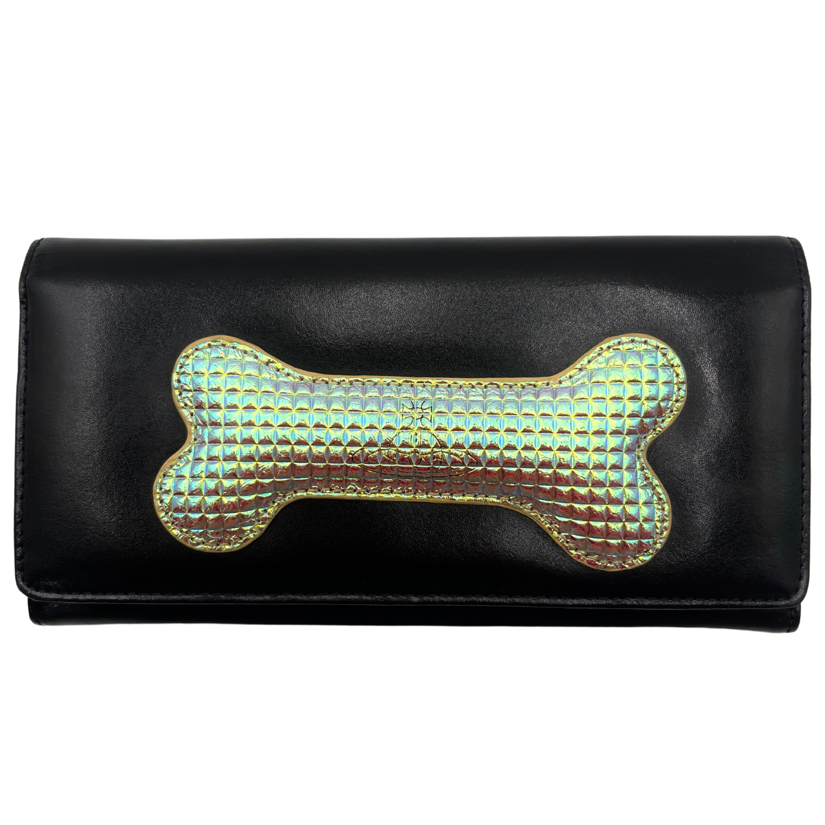 Cartera Vivienne Westwood Bone Negro