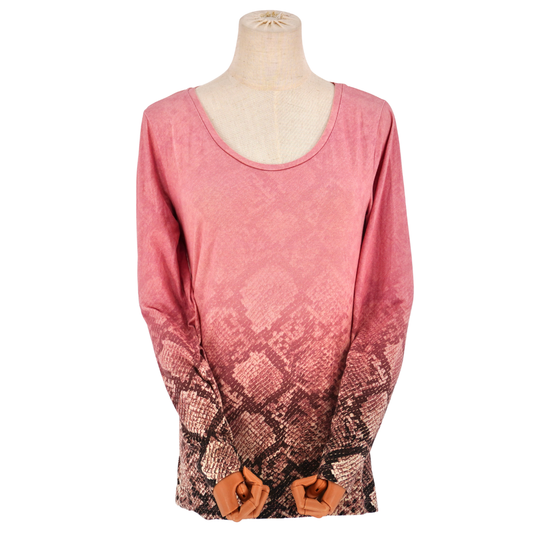 Blusa Roberto Cavalli Rosa Long Sleeve