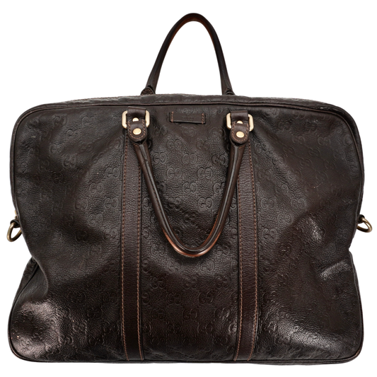 Bolsa Briefcase Gucci Leather