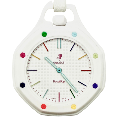 Swatch x Audemars Piguet Bioceramic Royal Oak Pop Huit Blanc 40mm
