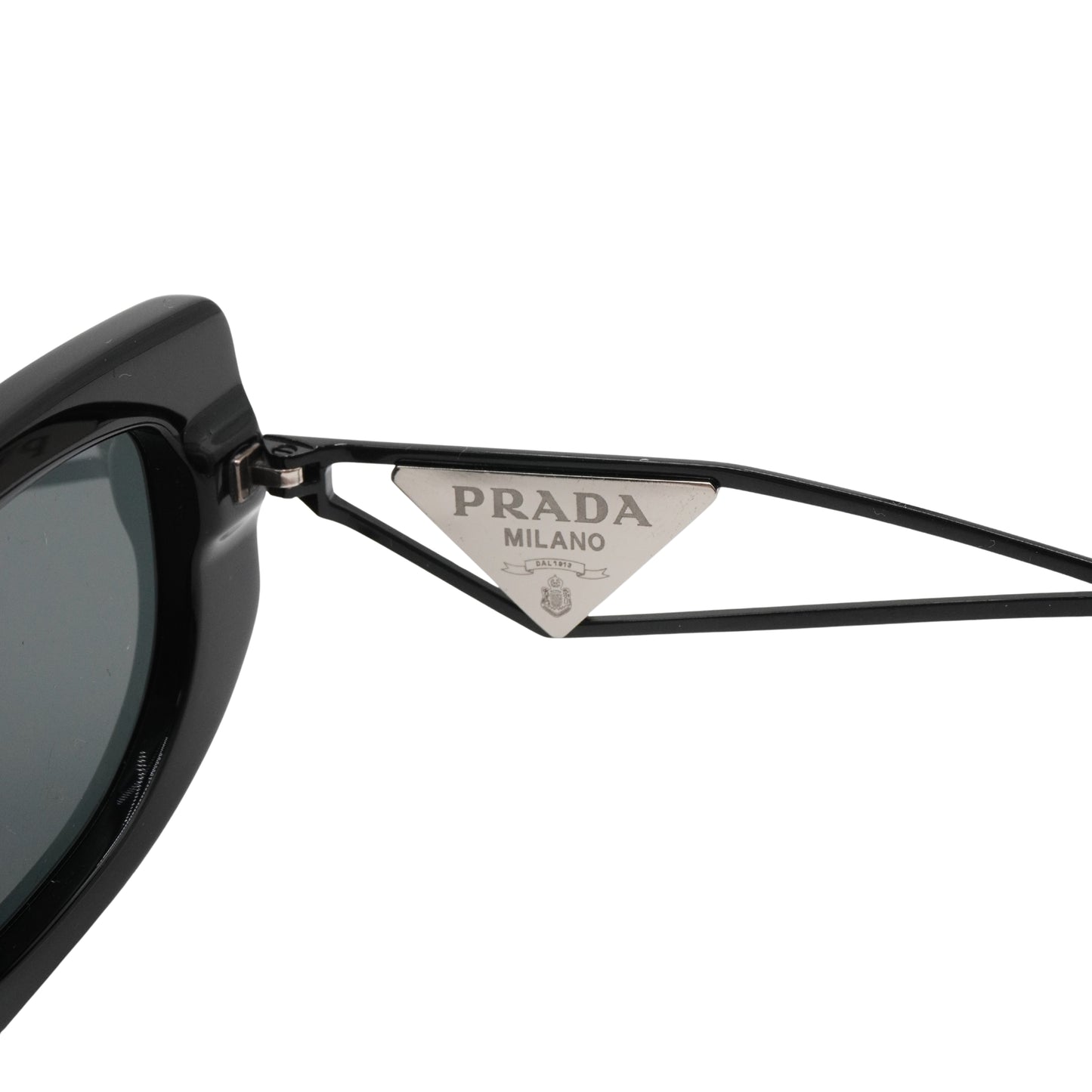 Lentes Prada Logo Triangular Negro