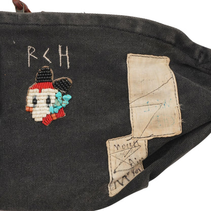 Kapital Bolsa Bandolera Con Parches Gris Oscuro
