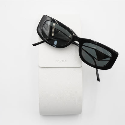 Lentes Prada Logo Triangular Negro