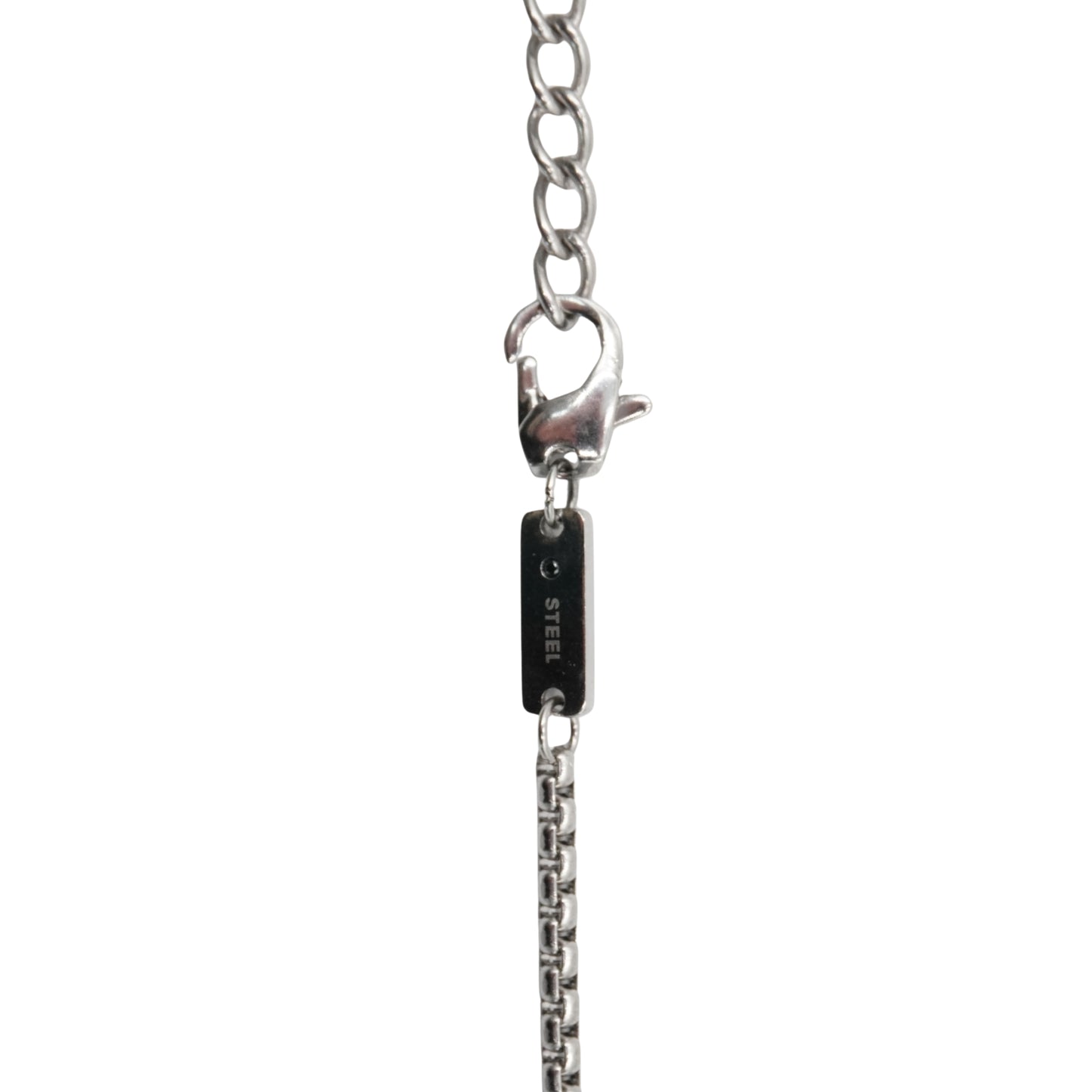 Collar Diesel Sculptural Metal Link Silver
