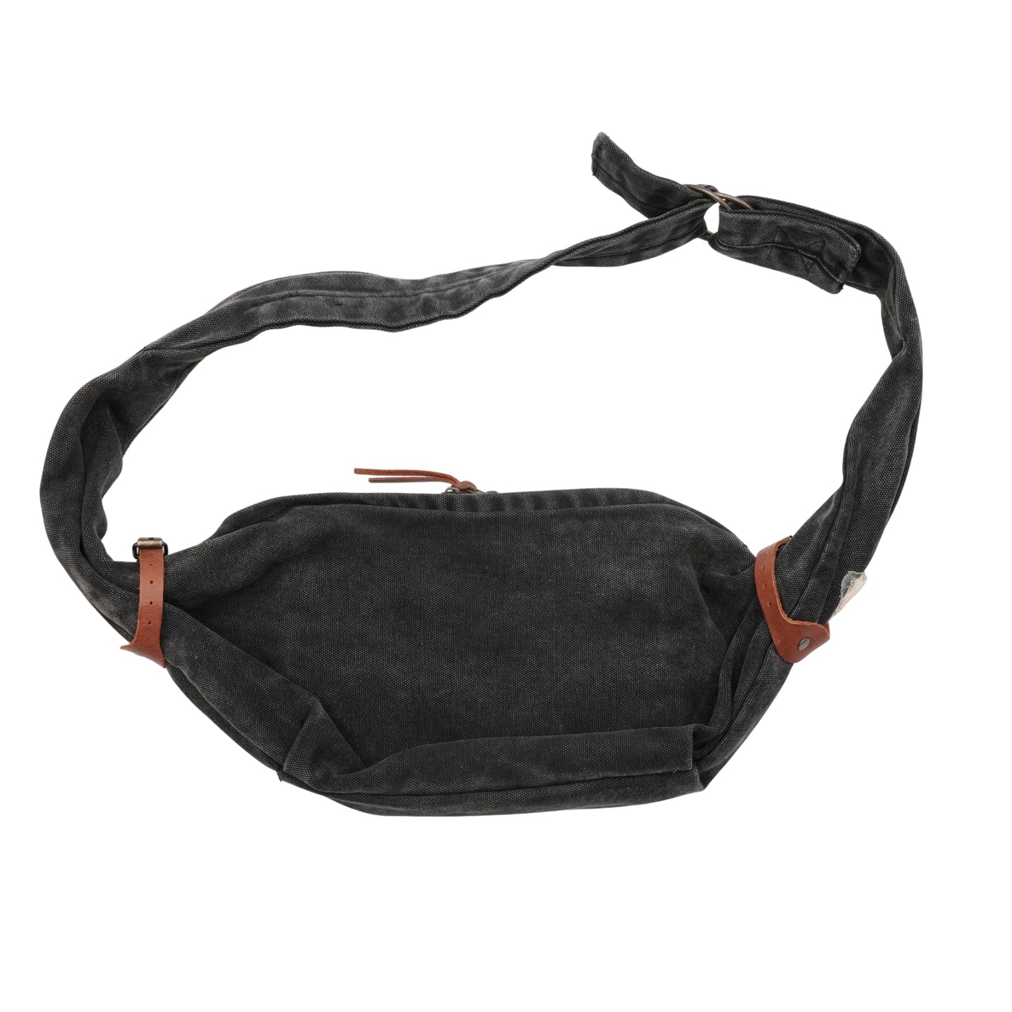 Kapital Bolsa Bandolera Con Parches Gris Oscuro