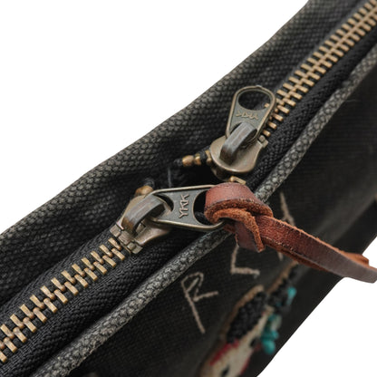 Kapital Bolsa Bandolera Con Parches Gris Oscuro