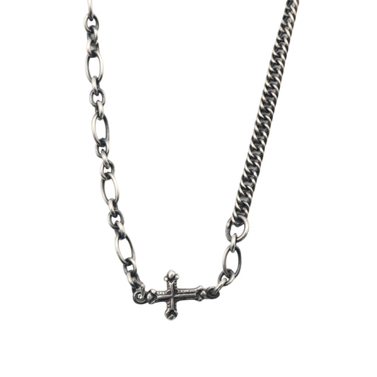 Werkstatt:München Collar Faith Love Hope Cross Pendant Silver