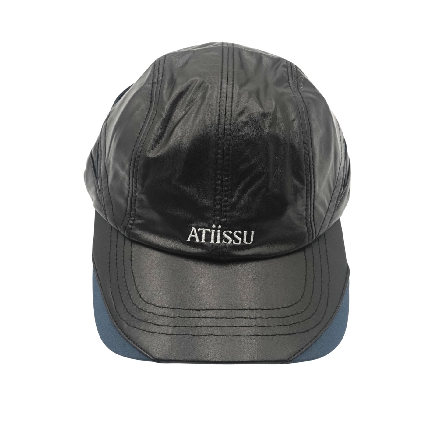 Gorra ATiiSSU Wing Cap PU Leather Black