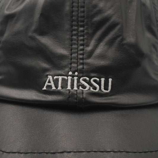 Gorra ATiiSSU Wing Cap PU Leather Black